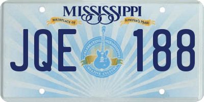 MS license plate JQE188