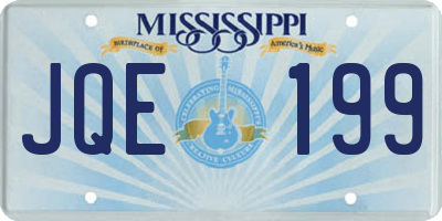 MS license plate JQE199