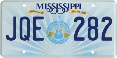 MS license plate JQE282