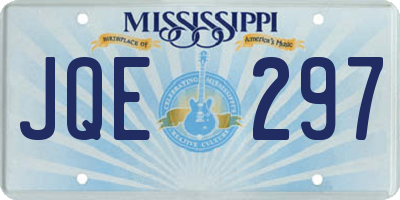 MS license plate JQE297