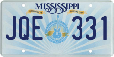 MS license plate JQE331