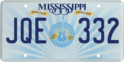 MS license plate JQE332
