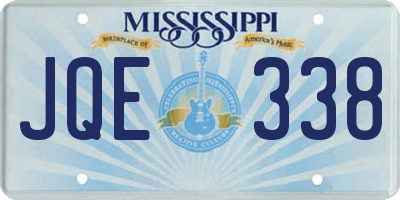 MS license plate JQE338