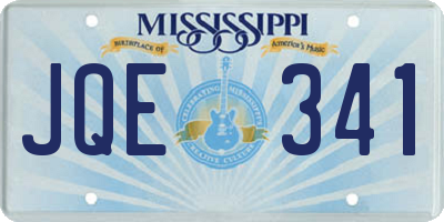 MS license plate JQE341