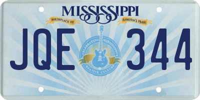 MS license plate JQE344