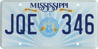 MS license plate JQE346