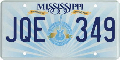 MS license plate JQE349