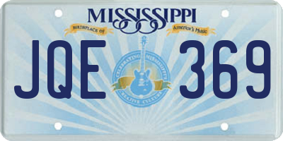 MS license plate JQE369
