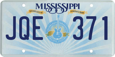 MS license plate JQE371