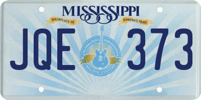 MS license plate JQE373