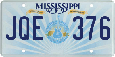 MS license plate JQE376