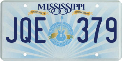 MS license plate JQE379