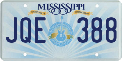 MS license plate JQE388