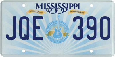 MS license plate JQE390