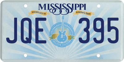 MS license plate JQE395