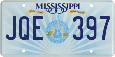 MS license plate JQE397