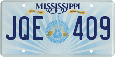 MS license plate JQE409