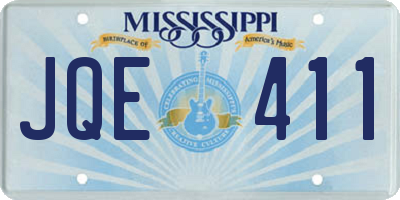MS license plate JQE411