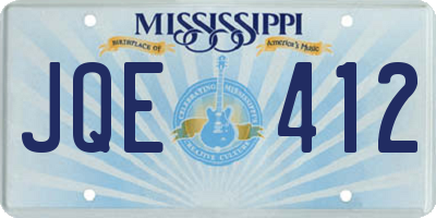 MS license plate JQE412