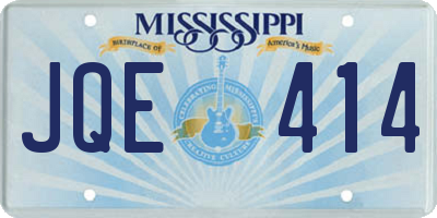 MS license plate JQE414