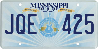 MS license plate JQE425