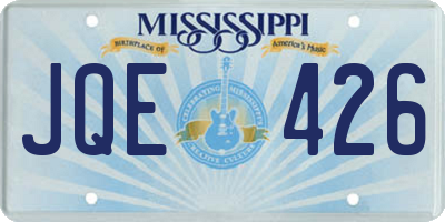 MS license plate JQE426