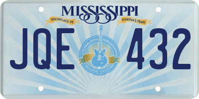 MS license plate JQE432