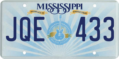 MS license plate JQE433