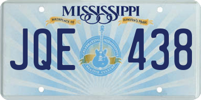 MS license plate JQE438