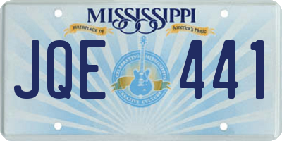 MS license plate JQE441