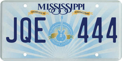 MS license plate JQE444