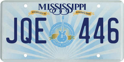 MS license plate JQE446