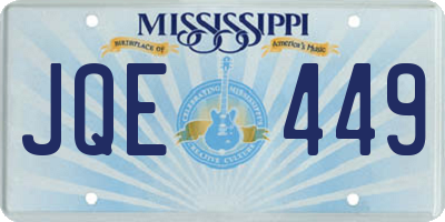 MS license plate JQE449