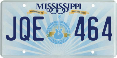 MS license plate JQE464