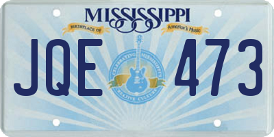 MS license plate JQE473