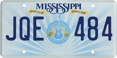 MS license plate JQE484