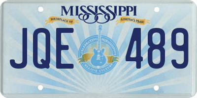 MS license plate JQE489