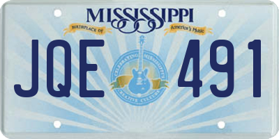 MS license plate JQE491