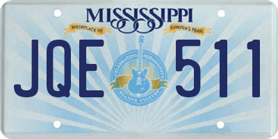 MS license plate JQE511