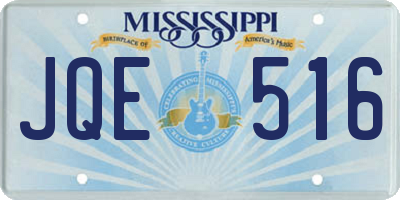 MS license plate JQE516