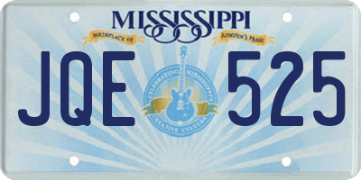 MS license plate JQE525