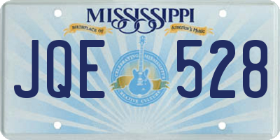 MS license plate JQE528