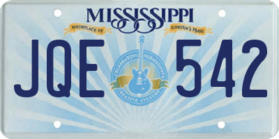 MS license plate JQE542