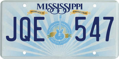 MS license plate JQE547