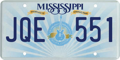MS license plate JQE551