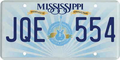 MS license plate JQE554