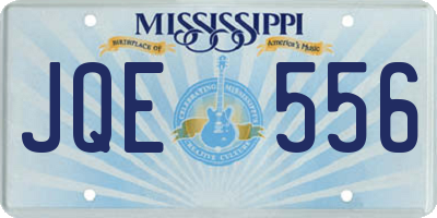 MS license plate JQE556