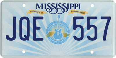MS license plate JQE557
