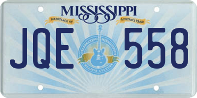 MS license plate JQE558