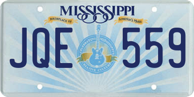 MS license plate JQE559